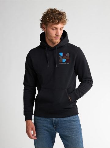 Petrol Industries Rückenprint Hoodie in Schwarz