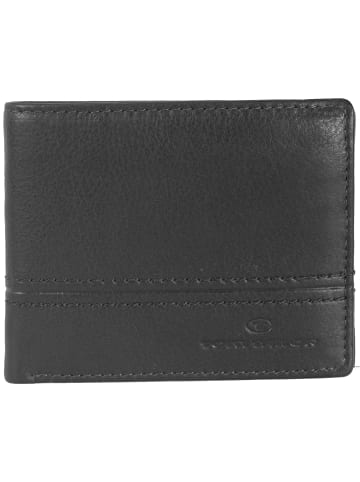 Tom Tailor Basics Jerry Geldbörse Leder 15 cm in schwarz