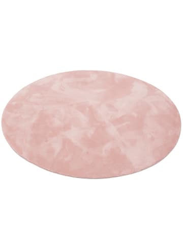 Pergamon Kinder Super Soft Fellteppich Pearl Kids Rund in Rosa