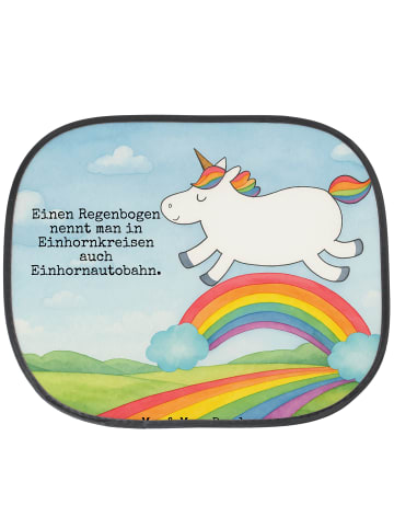 Mr. & Mrs. Panda Sonnenschutz Auto Einhorn Regenbogen Design mit... in Weiß