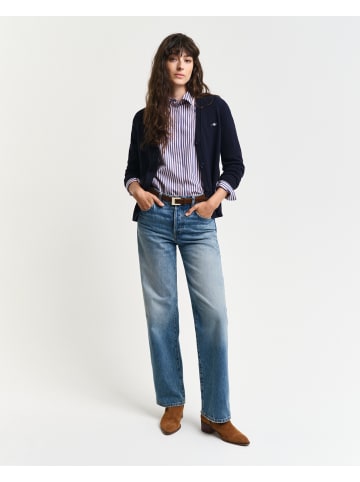 Gant Strickjacke aus Baumwolle in Evening Blue