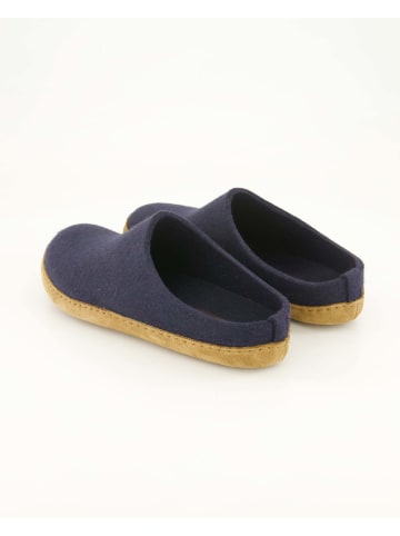 HAFLINGER Offene Hausschuhe in Blau