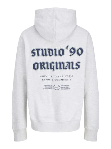 JACK & JONES Junior Hoodie 'Meadows' in weiß