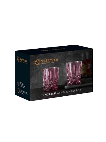 Nachtmann 4er Set Whiskybecher Noblesse Vintage 295 ml in Berry