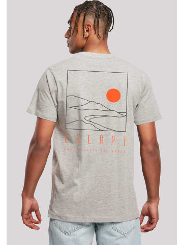 F4NT4STIC T-Shirt Escape Discover the World Landscape in grau meliert