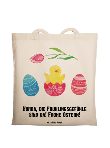 Mr. & Mrs. Panda Tasche Küken Schlüpfen mit Spruch in Creme