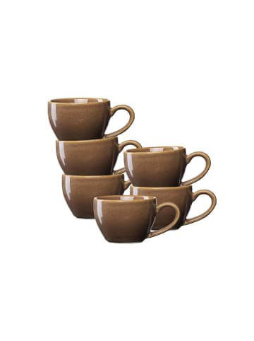 Ritzenhoff & Breker 6er Set Espressotassen Sahara 100 ml in Dunkelbraun