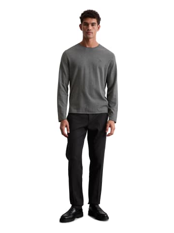 Marc O'Polo Pullover regular in Graphic Grey Melange