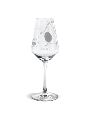 Mr. & Mrs. Panda Weinglas Avocado Tanzen ohne Spruch in Transparent