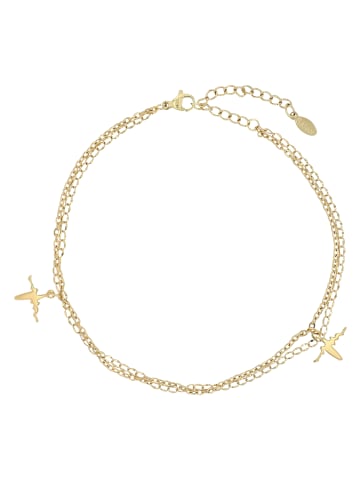 Adeliás Damen Anhänger – Herzanhänger aus Edelstahl mit Perle in gold