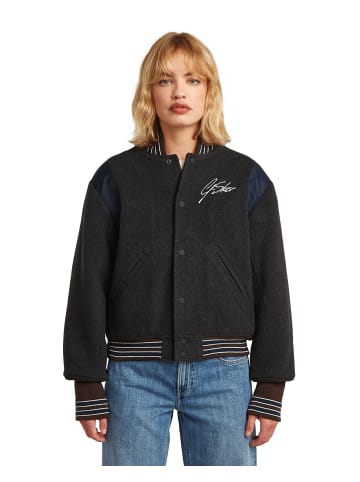 G-Star Raw Cropped Varsity Bomber Jacket shadow