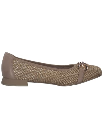 Caprice Ballerinas in BARK COMB