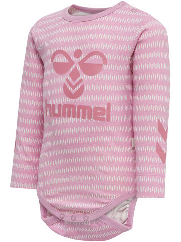 Hummel Hummel Druckknopf Body L/S Hmlesme Kinder in MAUVE MIST