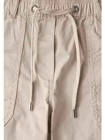 Cecil Twill Shorts im Washed-Look in Beige