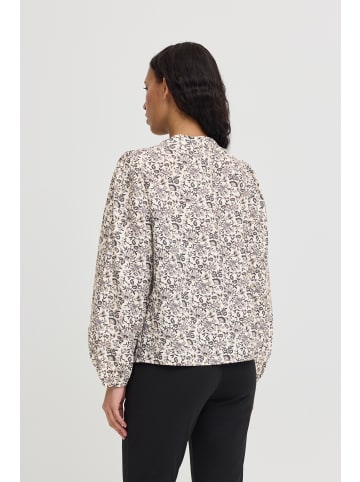 ICHI Langarm-Bluse IXHARPER Regular fit in Meteorite Flower Print