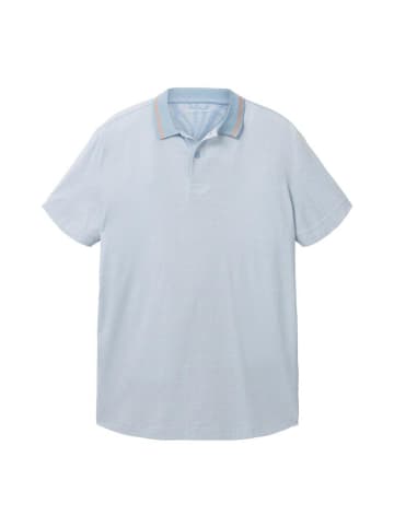 Tom Tailor Polo in stonington blue white stripes