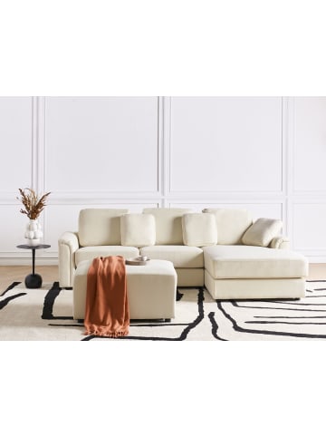 Beliani 2-tlg 4-Sitzer Sofa KOHLO in Beige/Schwarz