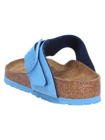 Birkenstock Tieffußbett Pantolette in blau