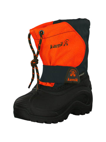 Kamik Winterstiefel in navy/orange-marine/orange