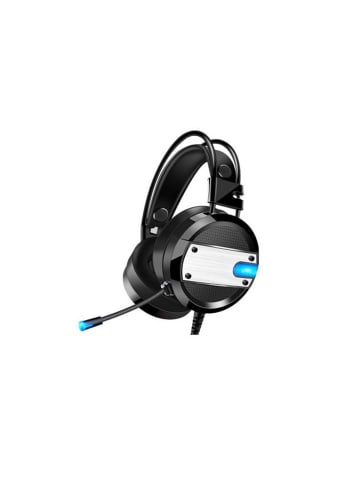 XO XO Gaming Headset mit LED Inklusiv Mikrofon Stereo Sound 23m in Schwarz