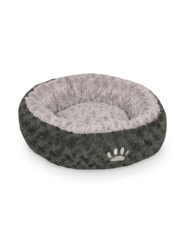 Nobby Donut Hundebett Katzenbett Seoli S: Ø 45 cm, dunkelgrau/hellgrau