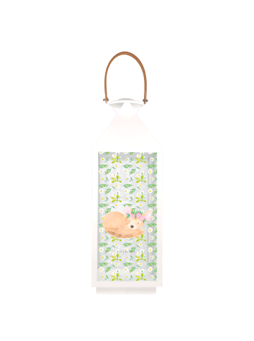 Mr. & Mrs. Panda Outdoor Laterne Wüstenfuchs Blumen ohne Spruch in Transparent