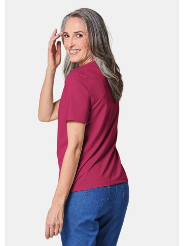 GOLDNER Shirt Gepflegtes Shirt in formstabiler Ware in pink