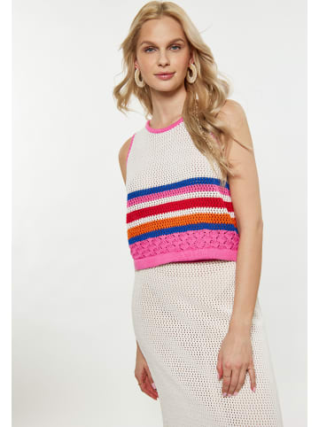 IZIA Damen Tank Top in WOLLWEISS MEHRFARBIG