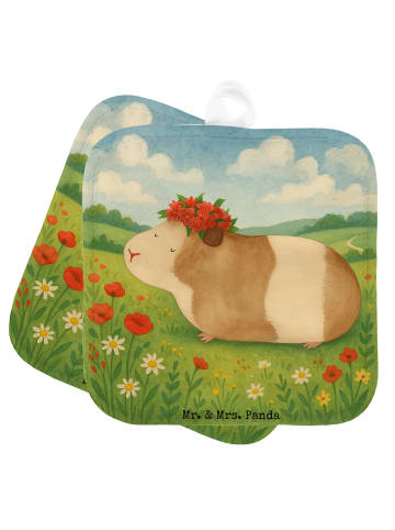 Mr. & Mrs. Panda Topflappen Meerschweinchen Weisheit Design ohne... in Weiß