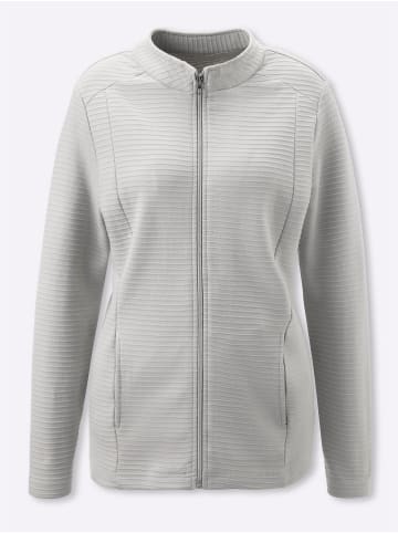 Sieh an! Shirtjacke in hellgrau
