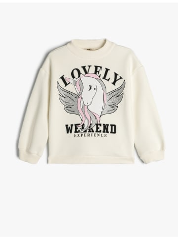 KOTON Sweatshirt in Ekru