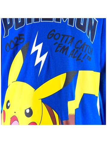 Pokémon Langarmshirt Pokémon mit Kapuze in Blau