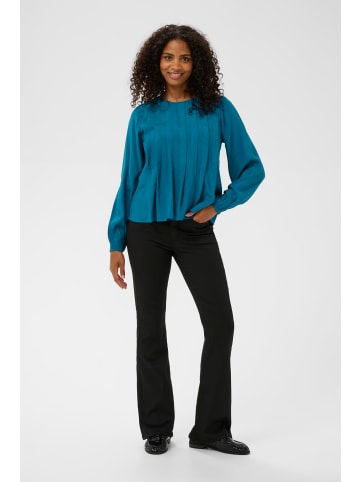 Kaffe Langarm-Bluse KAaria Regular fit in Lyons Blue