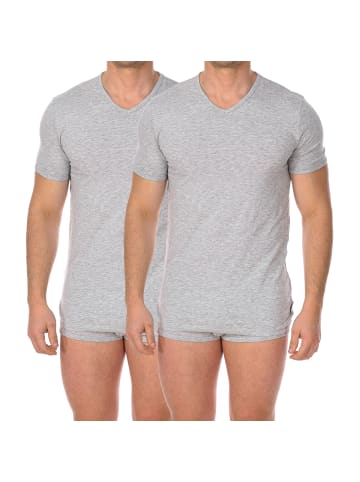 Bikkembergs 2er-Set: Unterhemd in Gray