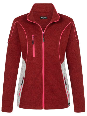 Rock Creek Fleecejacke in Weinrot