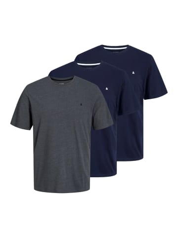 Jack & Jones T-Shirt Essentials in Dunkelblau / dunkelgrau