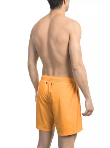 Bikkembergs Orange Schwarz Polyester Herren Badeanzug