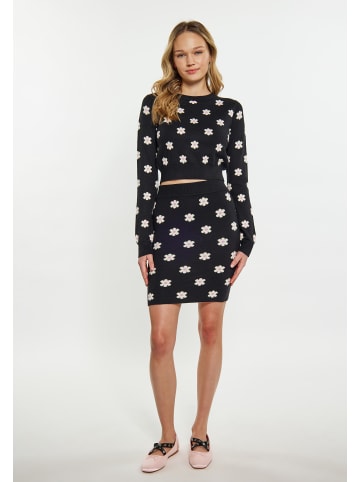 myMo Damen Rock in SCHWARZ CREME LILA