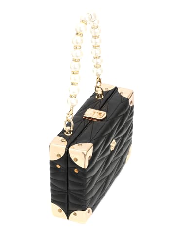 NAEMI Damen Handtasche in Schwarz Gold
