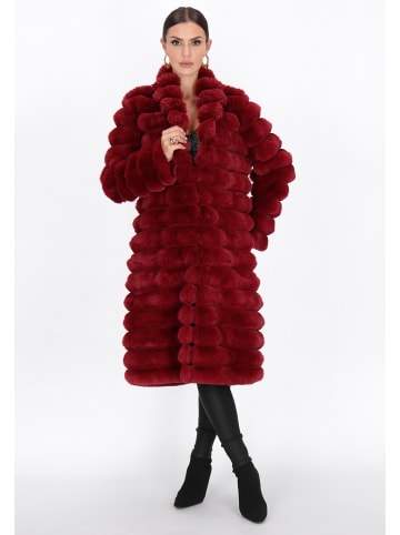 faina Women Coat in wine red