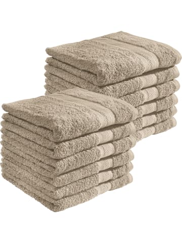 REDBEST Frottier Handtuch 12er-Pack Chicago in taupe