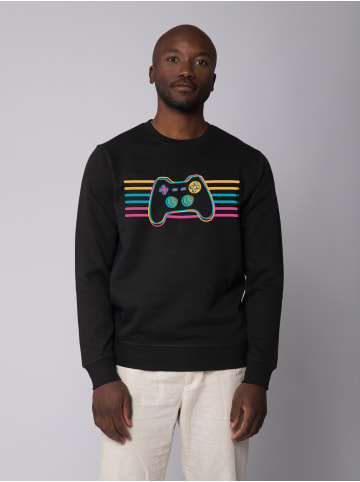 wat? Apparel Sweatshirt Retro Joystick in Schwarz