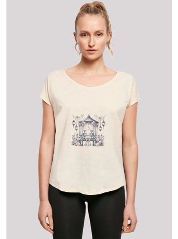 F4NT4STIC Long Cut T-Shirt Skelett Paar Valentinstag in Whitesand