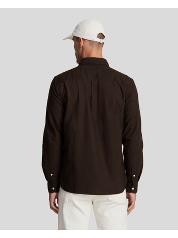 Lyle & Scott Langarmhemd in Dunkelbraun