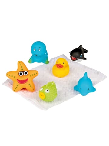 Happy People 6 Kleine Badefreunde in wieder verwendbarem Zugbeutel in Mehrfarbig ab 12 Monate