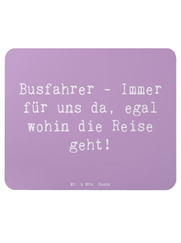 Mr. & Mrs. Panda Mausmatte Spruch Busfahrer Held mit Spruch in Lavendeltraum