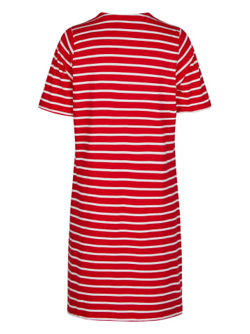 Wind Sportswear Wind Sportswear Kurzarm Kleid in rot-weiss
