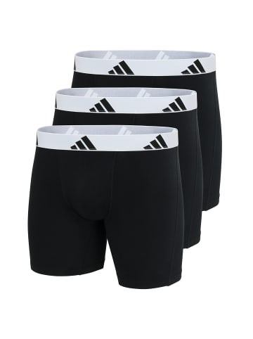 adidas Boxershort 3er Pack in Schwarz/Weiß