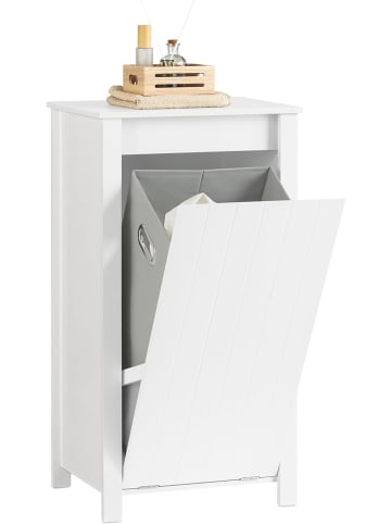 SoBuy Wäscheschrank in Weiß - (B)45 x (H)85,5 x (T)35cm