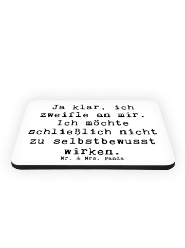 Mr. & Mrs. Panda Fridge Magnet Spruch Selbstzweifel Charm mit Sp... in Weiß